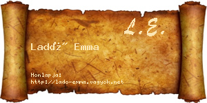 Ladó Emma névjegykártya