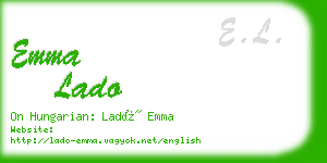 emma lado business card